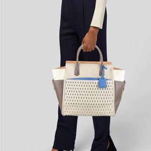 Reed krakoff atlantique perforated tote